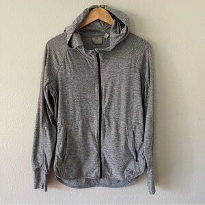 Athleta Gray Zip Front Athletic Jacket Size S